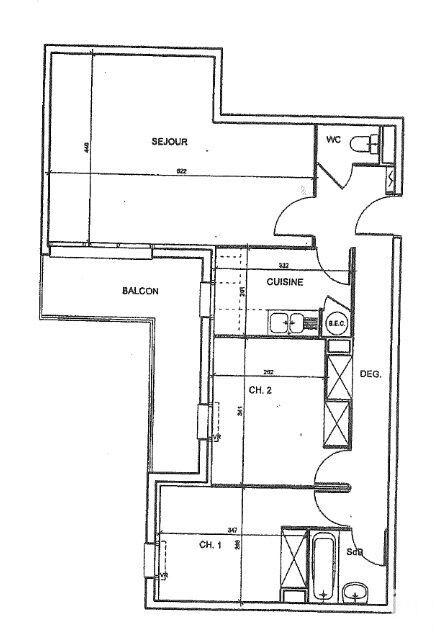 Appartement - 64 m² - 3 pièces