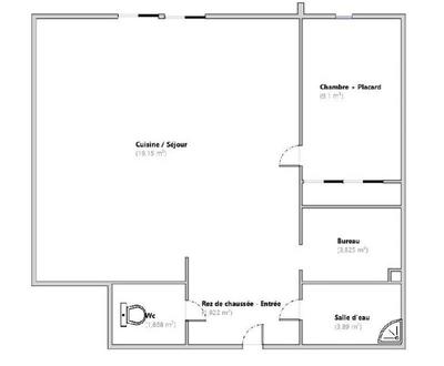 Appartement - 40 m² - 2 pièces