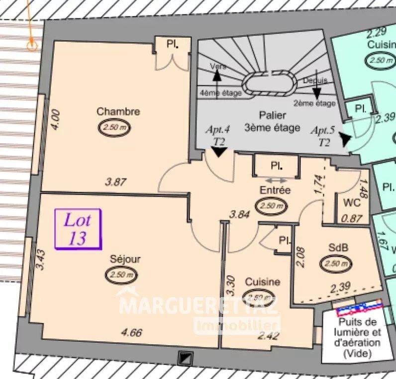 Appartement - 55 m² - 2 pièces