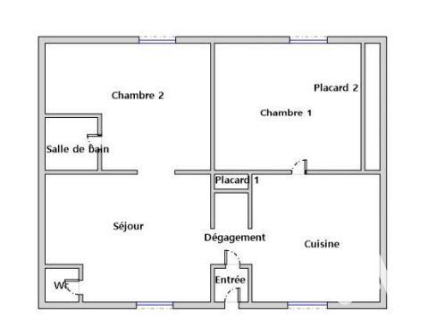 Appartement - 80 m² - 3 pièces