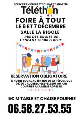 Foire à tout du téléthon