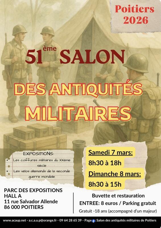 51ème salon des antiquités militaires de poitiers