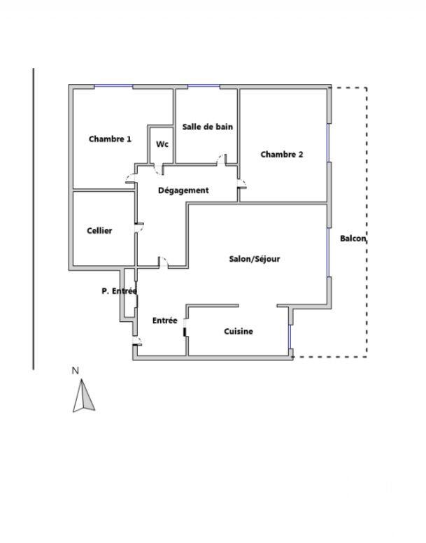 Appartement - 71 m² - 3 pièces