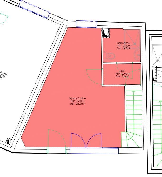 Maison - 66 m² - 3 pièces