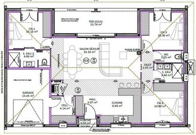 Maison - 92 m² - 4 pièces