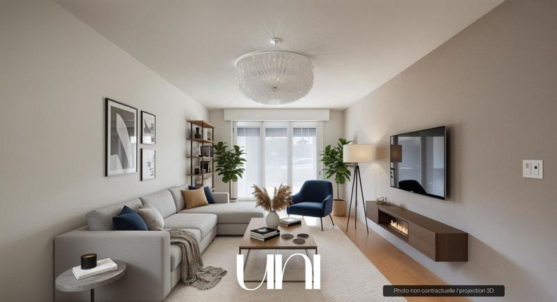 Appartement - 61 m² - 3 pièces