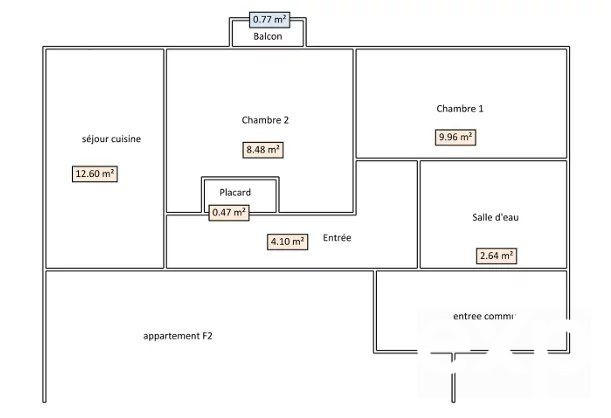 Appartement - 76 m² - 5 pièces