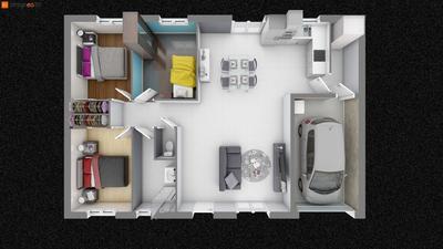 Maison - 84 m² - 5 pièces