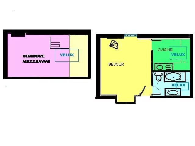 Appartement - 40 m² - 2 pièces