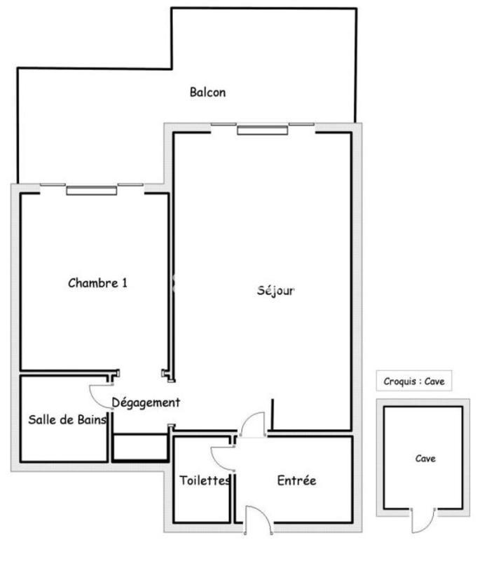 Appartement - 39 m² - 2 pièces