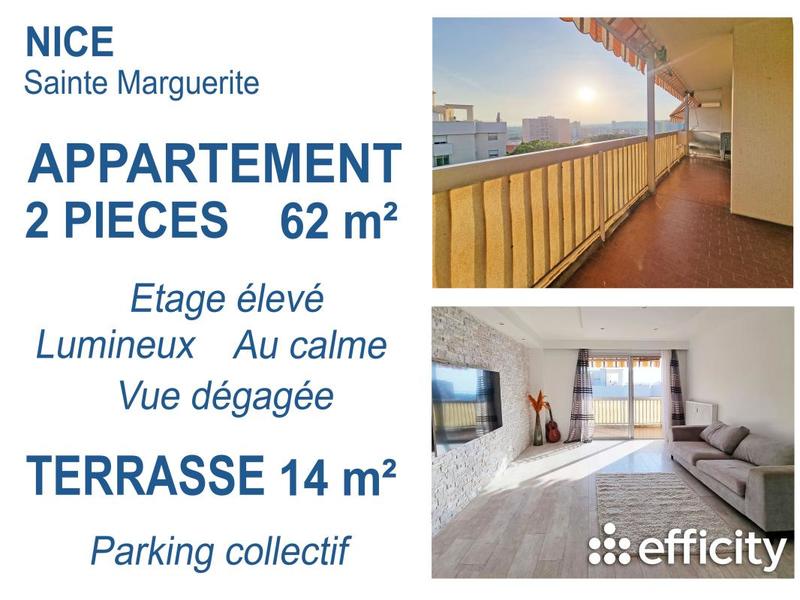Appartement - 62 m² - 2 pièces