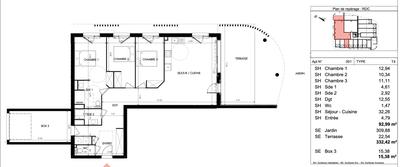 Appartement - 93 m² - 4 pièces