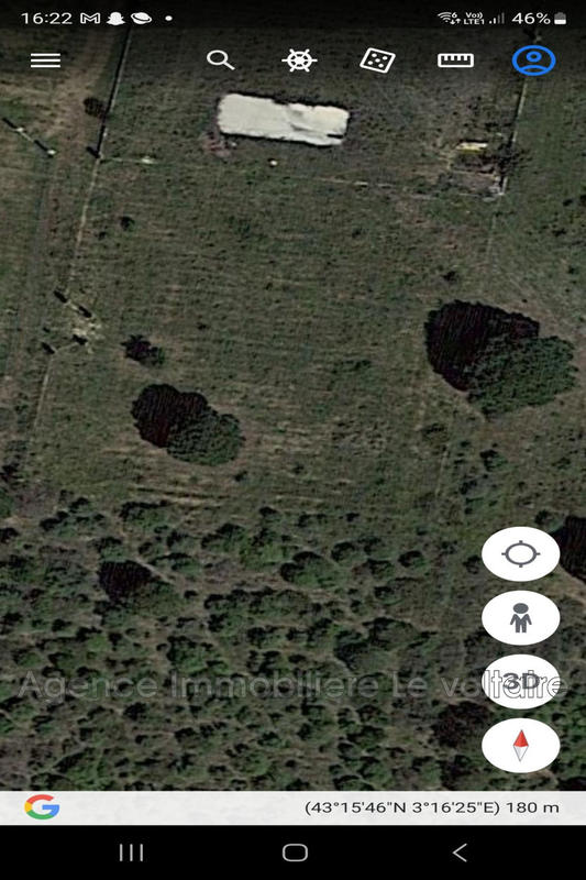 Terrain de loisirs - 1 400 m²