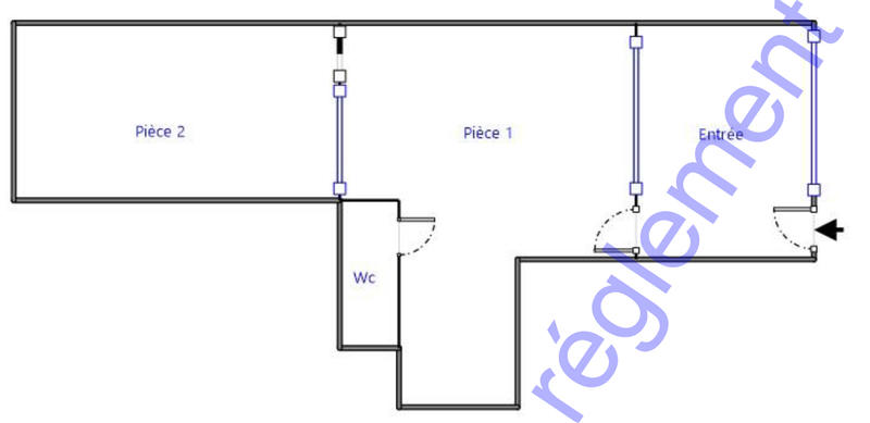 Local commercial - 53 m² - 2 pièces