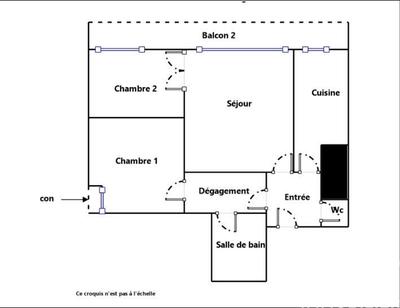 Appartement - 63 m² - 3 pièces