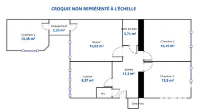 Appartement - 88 m² - 4 pièces