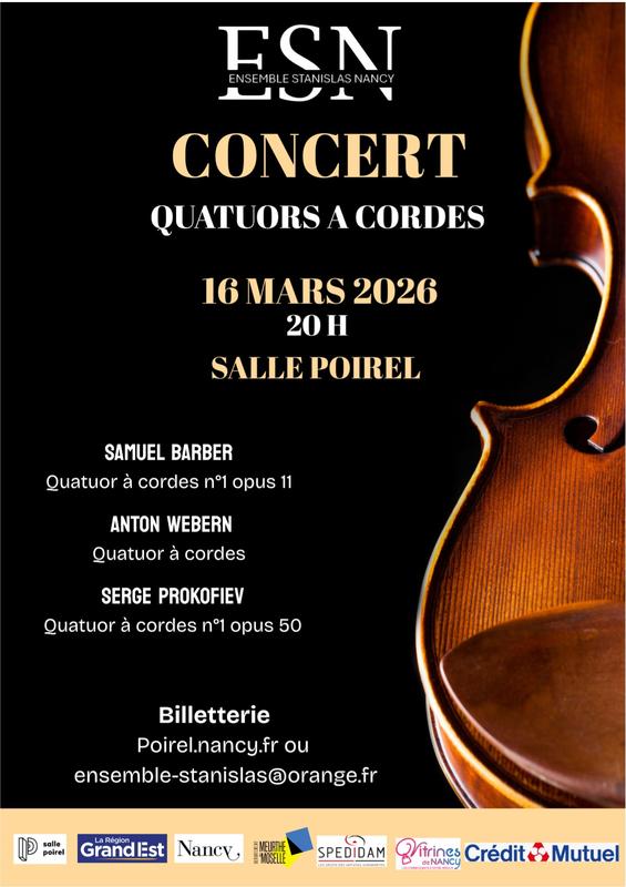 Concert - le XXe Siècle sur Quatre Cordes