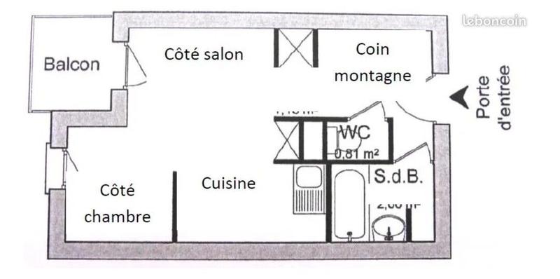 Appartement - 23 m² - 1 pièce