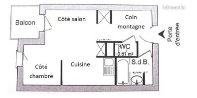 Appartement - 23 m² - 1 pièce