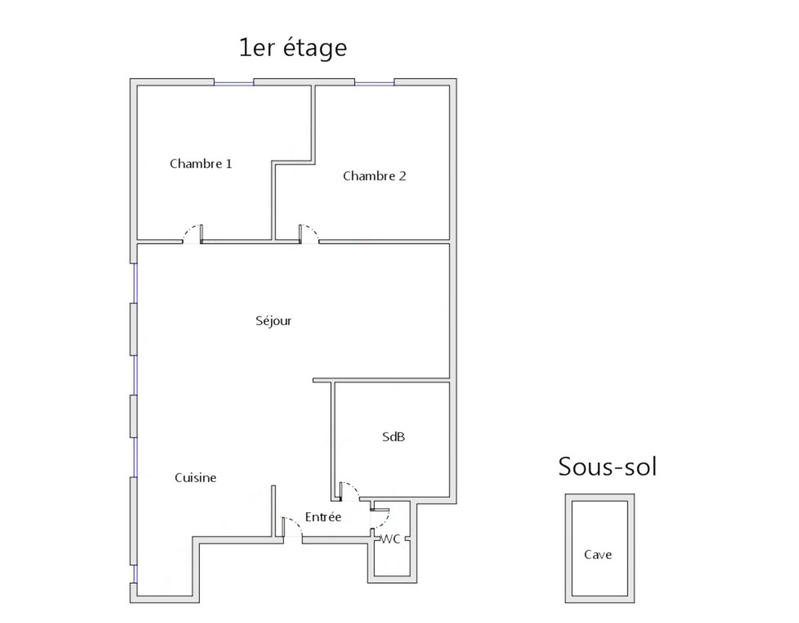 Appartement - 72 m² - 3 pièces