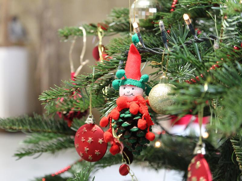 Décoration de Noël naturelle à Terres d'Oiseaux