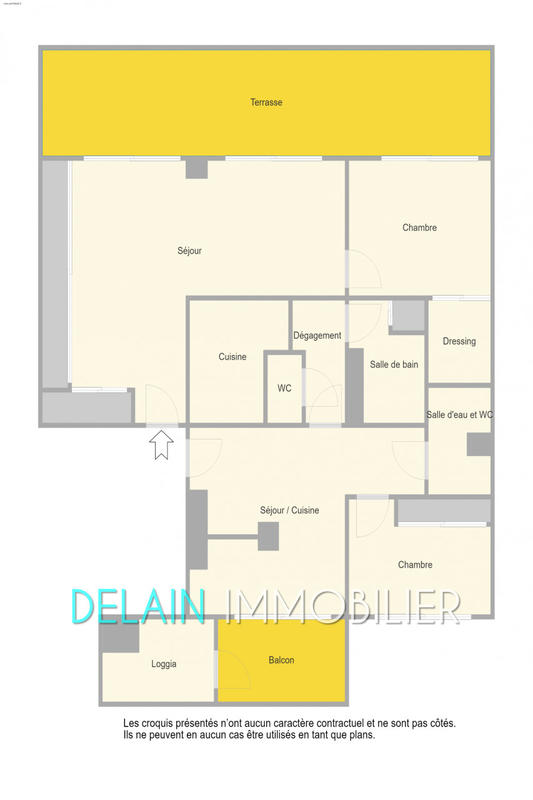 Appartement - 95 m² - 4 pièces