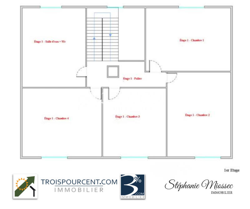 Maison - 95 m² - 5 pièces