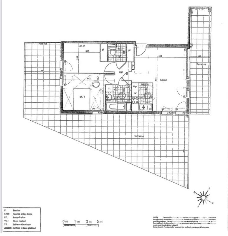 Appartement - 59 m² - 3 pièces