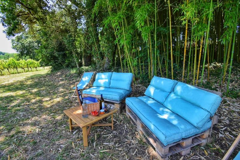 Pique-nique dans les vignes au Château Hostens-Picant