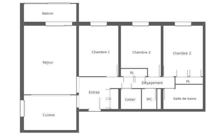 Appartement - 84 m² - 4 pièces