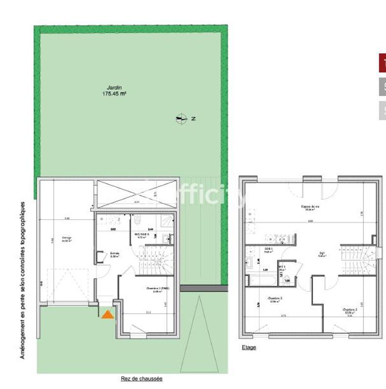 Maison - 95 m² - 4 pièces