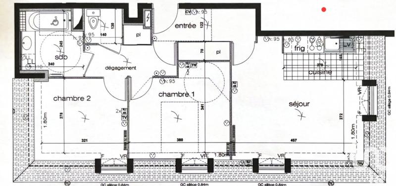 Appartement - 68 m² - 3 pièces