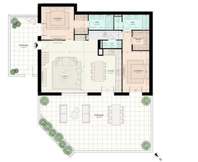 Appartement - 122 m² - 4 pièces