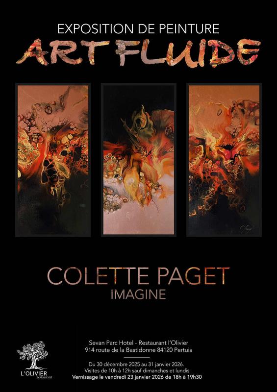 Exposition de peinture art fluide