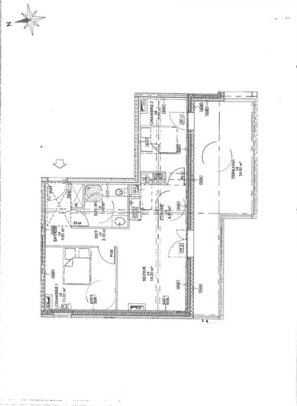 Appartement - 54 m² - 3 pièces