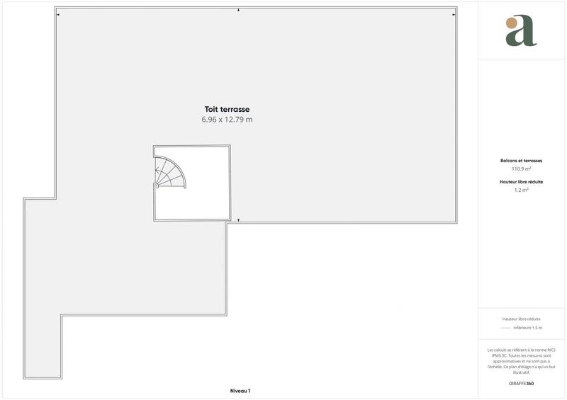 Appartement - 80 m² - 3 pièces