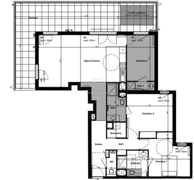 Appartement - 108 m² - 4 pièces