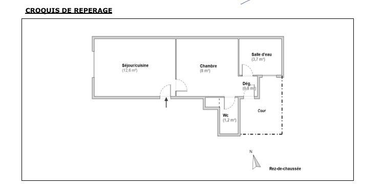 Appartement - 27 m² - 2 pièces