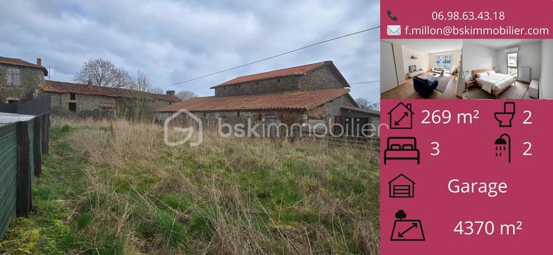 Corps de ferme - 269 m² - 2 pièces