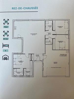 Maison - 116 m² - 5 pièces