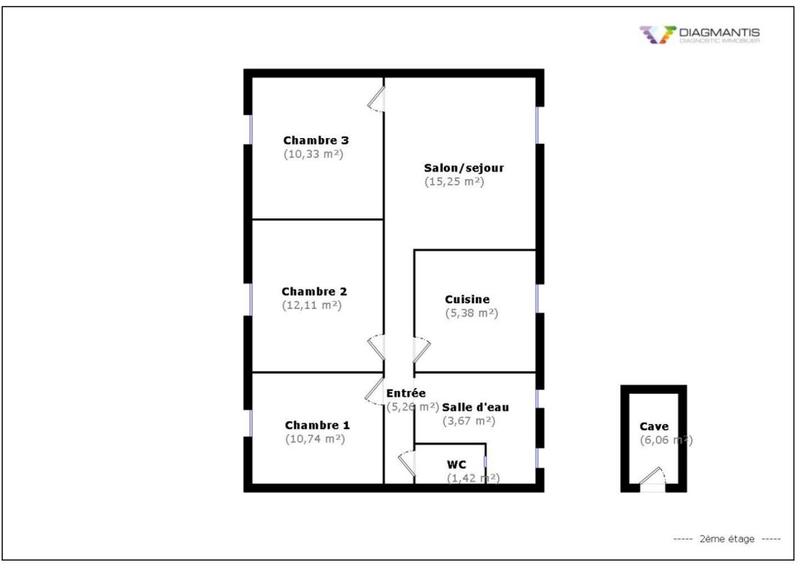 Appartement - 64 m² - 4 pièces