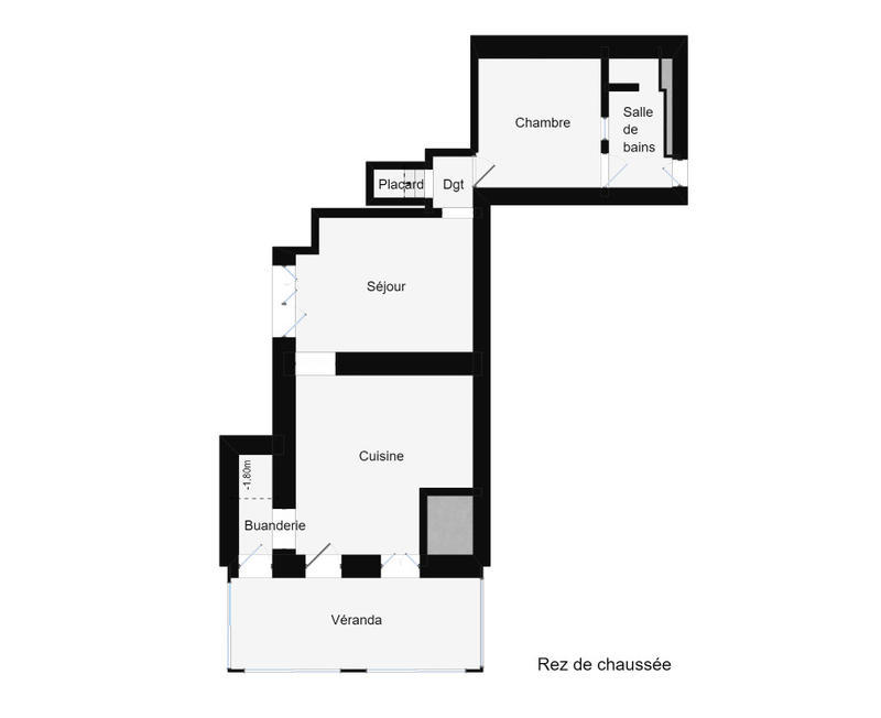 Appartement - 54 m² - 2 pièces