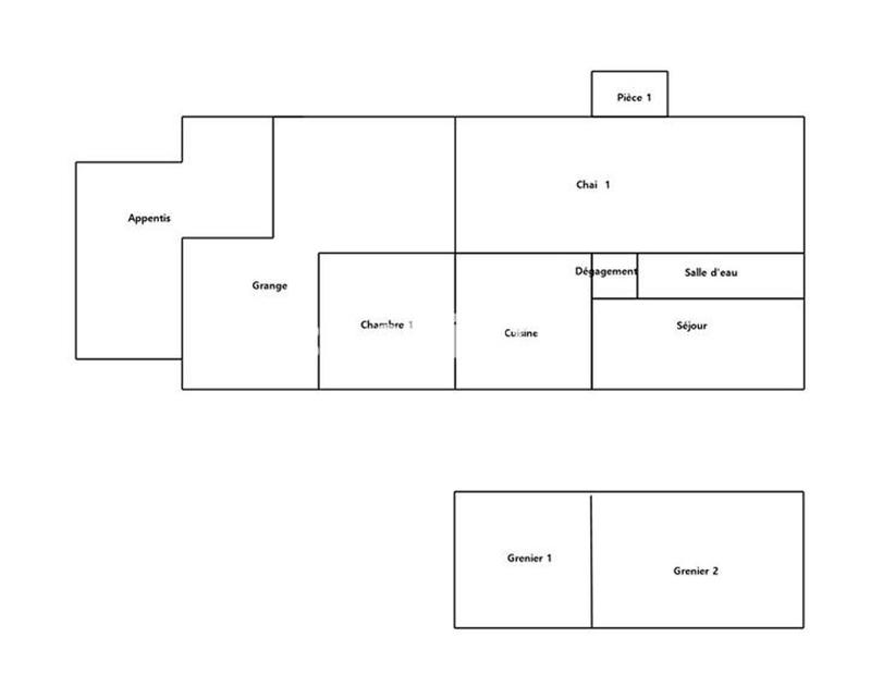 Maison - 60 m² - 3 pièces