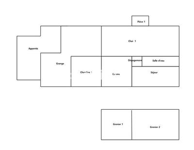 Maison - 60 m² - 3 pièces