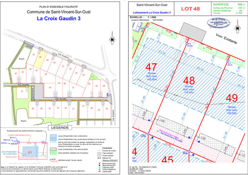 Terrain constructible - 499 m²