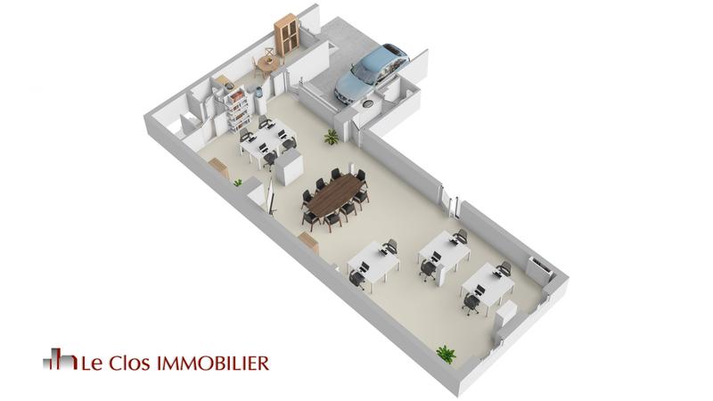 Bureau - 133 m² - 2 pièces