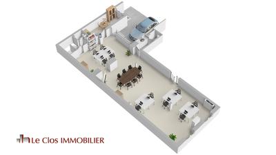 Bureau - 133 m² - 2 pièces