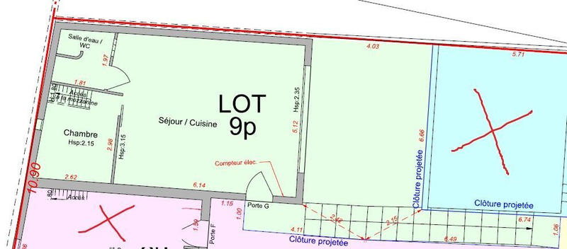 Appartement - 54 m² - 2 pièces