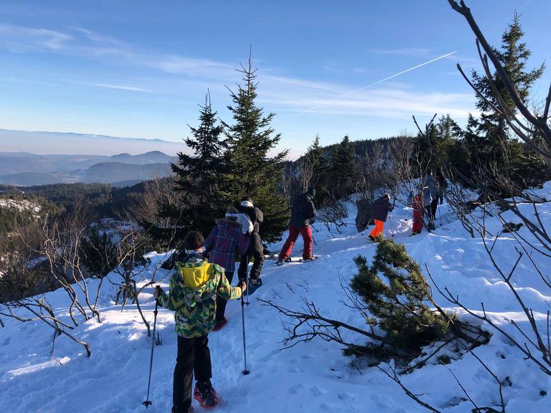 Sortie pédestre en famille