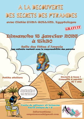 A la découverte des secrets des pyramides à Ampuis le 18/01/2026